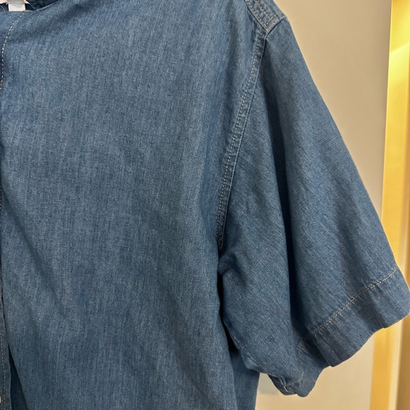 Frame Cotton Linen Cropped Shirt - Picture 7 of 15